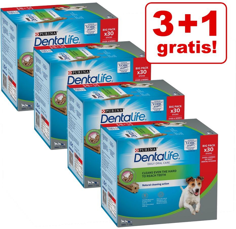 Dentalife 432 Sticks Dentalife Tägliche Zahnpflege Purina Snacks für kleine Hunde - 3 + 1 gratis!