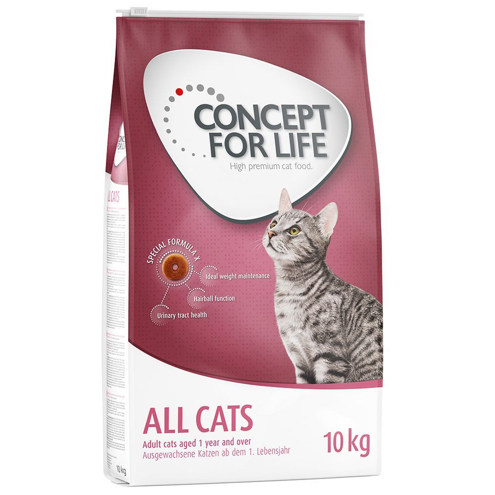 Concept for Life 2x 10kg All Cats Concept for Life Katzenfutter Trocken