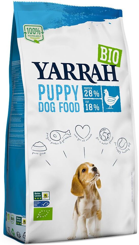 Yarrah 4x 2kg Puppy Yarrah Bio Trockenfutter für Hunde