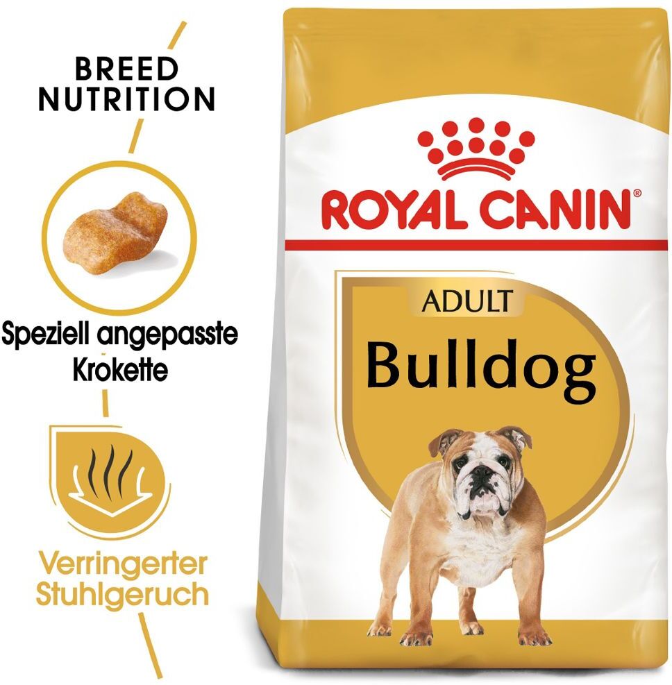 Royal Canin Breed 2x 12kg Bulldog Adult Royal Canin Trockenfutter für Hunde