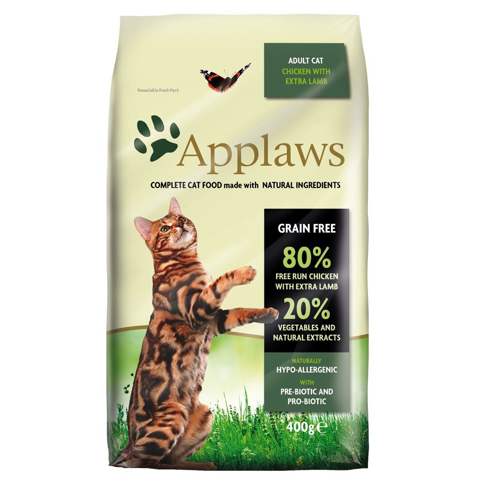 Applaws 2x 7,5 kg Adult Huhn mit Lamm Applaws Trockenfutter für Katzen