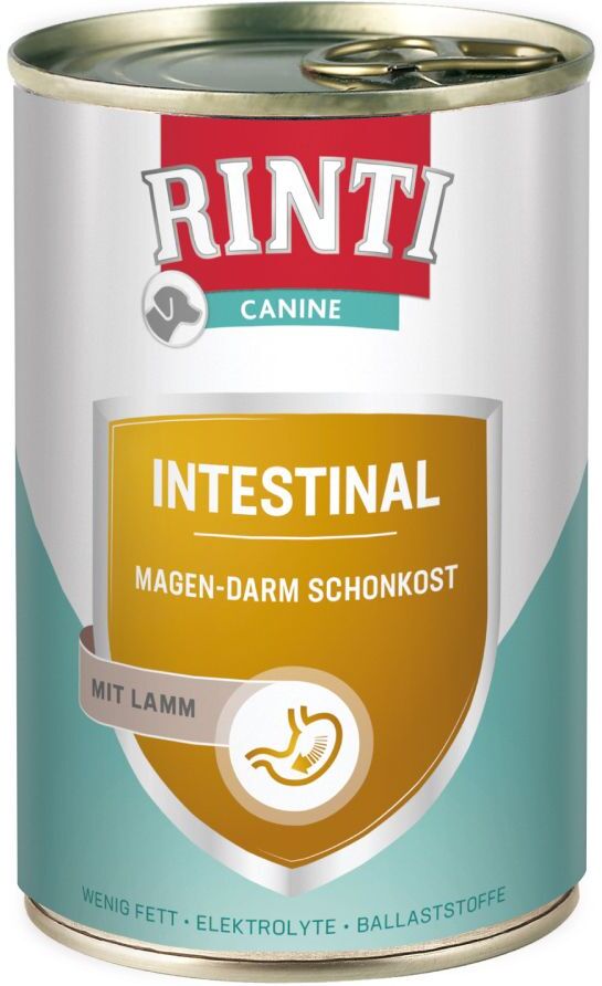 RINTI 12x 400g Intestinal mit Lamm RINTI Nassfutter für Hunde