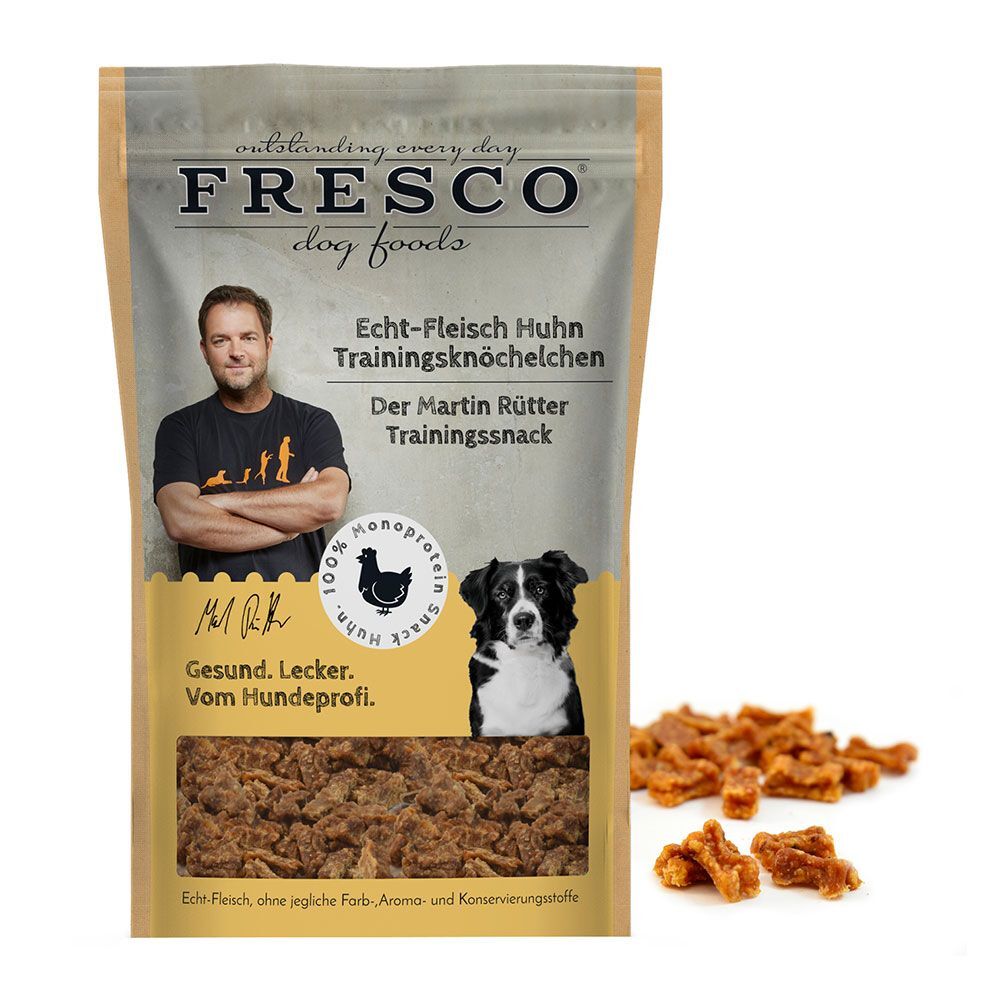 Fresco Dog Foods 3x 150g Trainingsknöchelchen Huhn Martin Rütter Hundesnack