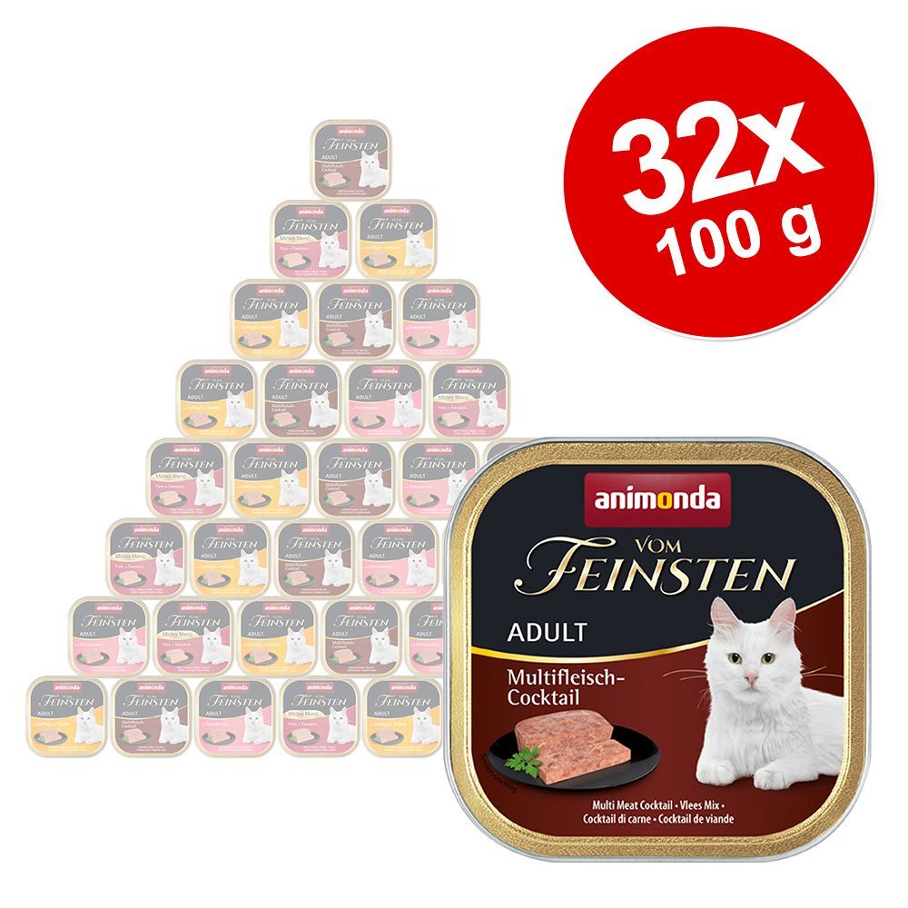Animonda Vom Feinsten 32x 100g Mixpaket NoGrain in Sauce Animonda Vom Feinsten Nassfutter für Katze