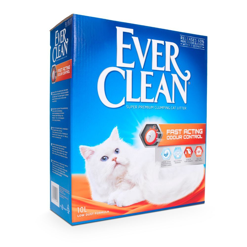 Ever Clean 2x 10l Ever Clean® Fast Acting Odour Control Klumpstreu für Katzen