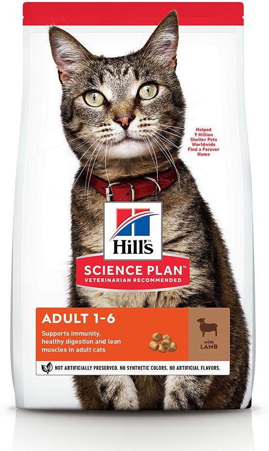 Hill's Science Plan 1,5kg Adult Lamm & Reis Hill's Science Plan Trockenfutter für Katzen