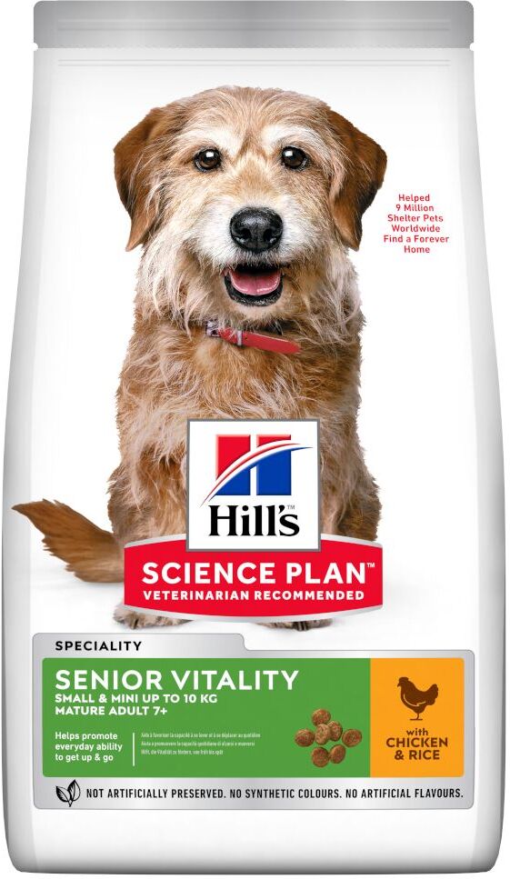 Hill's Science Plan 6kg Mature Adult Senior Vitality 7+ Small & Mini mit Huhn Hill's Science Plan Hundefutter trocken