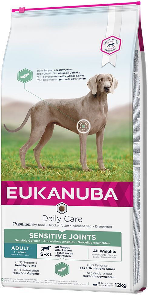 Eukanuba 12kg Daily Care Adult Sensitive Joints Eukanuba Trockenfutter für Hunde