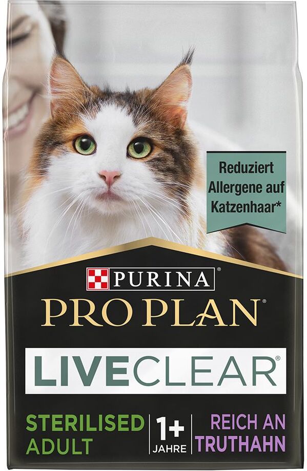 Pro Plan 1,4kg LiveClear Sterilised Adult Truthahn Pro Plan Trockenfutter für Katzen