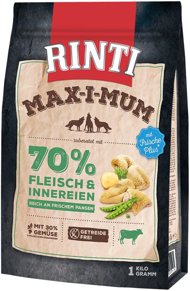 RINTI Max-i-mum 12kg Max-i-mum Pansen RINTI Trockenfutter für Hunde