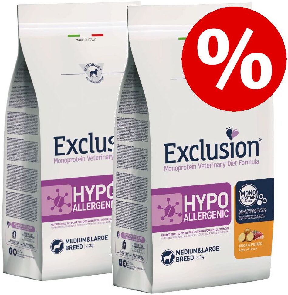 Exclusion Diet 2x 12kg Pferd & Kartoffel Exclusion Diet Trockenfutter für Hunde