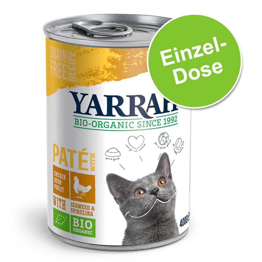 Yarrah 400g Bio Pâté Huhn Yarrah Nassfutter für Katzen