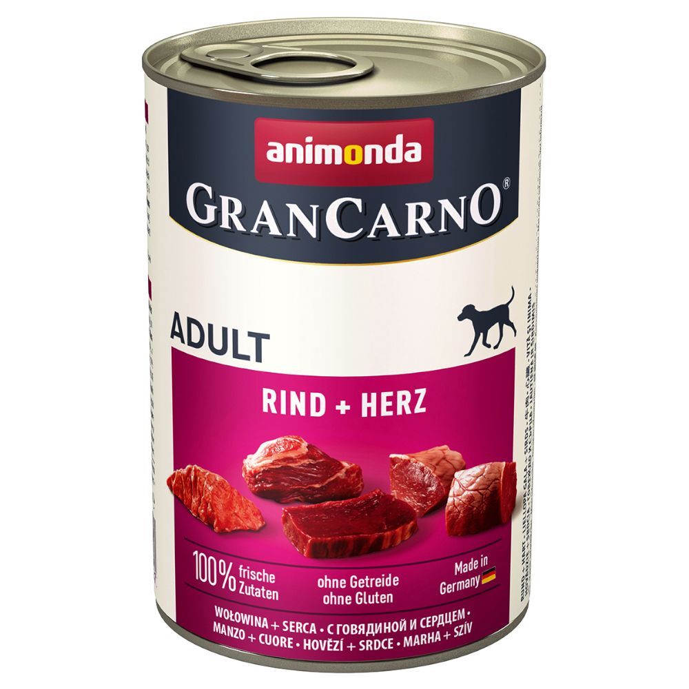 Animonda GranCarno 6x 400g GranCarno Original Adult Multifleisch-Cocktail Animonda Nassfutter für Hunde