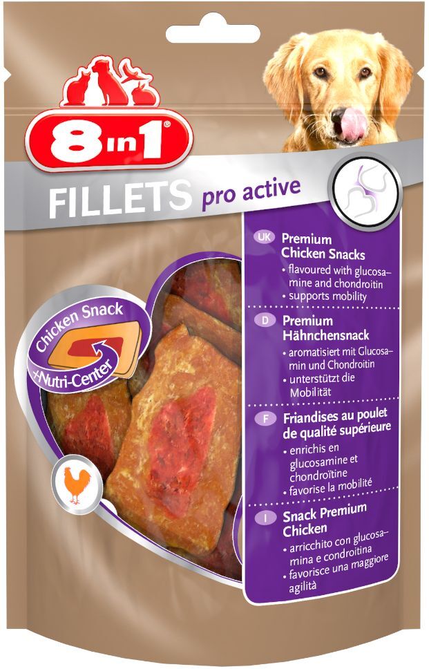 8in1 80g Fillets Pro Active 8in1 Hundesnacks