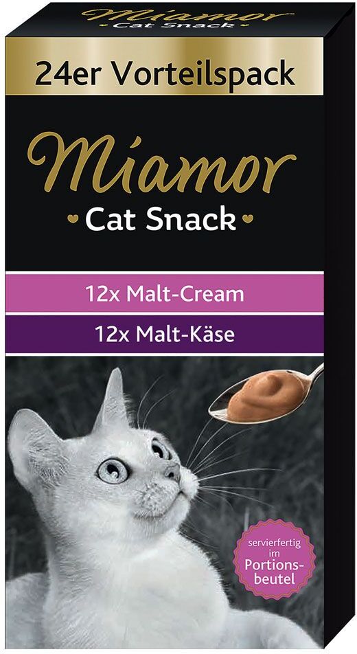 Miamor 48x 15g Malt Cream & Malt Käse Multibox Miamor Katzensnacks