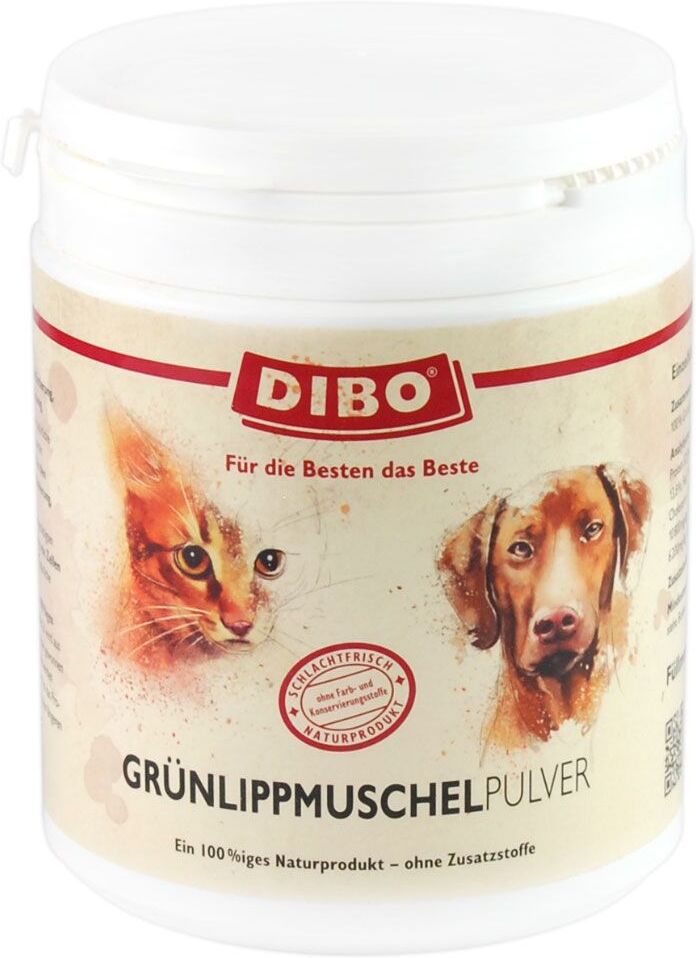 DIBO 2x 400g Grünlippmuschelpulver DIBO Spezialfutter für Hunde