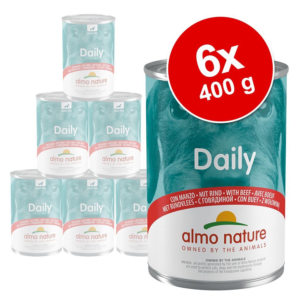 Almo Nature Daily Menu 6x 400g Daily Dog Truthahn Almo Nature Nassfutter für Hunde