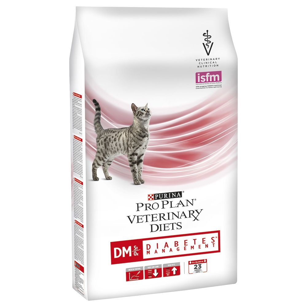 Purina Veterinary Diets 3x 5kg DM ST/OX Diabetes Management Purina Pro Plan Veterinary Diets Trockenfutter für Katzen