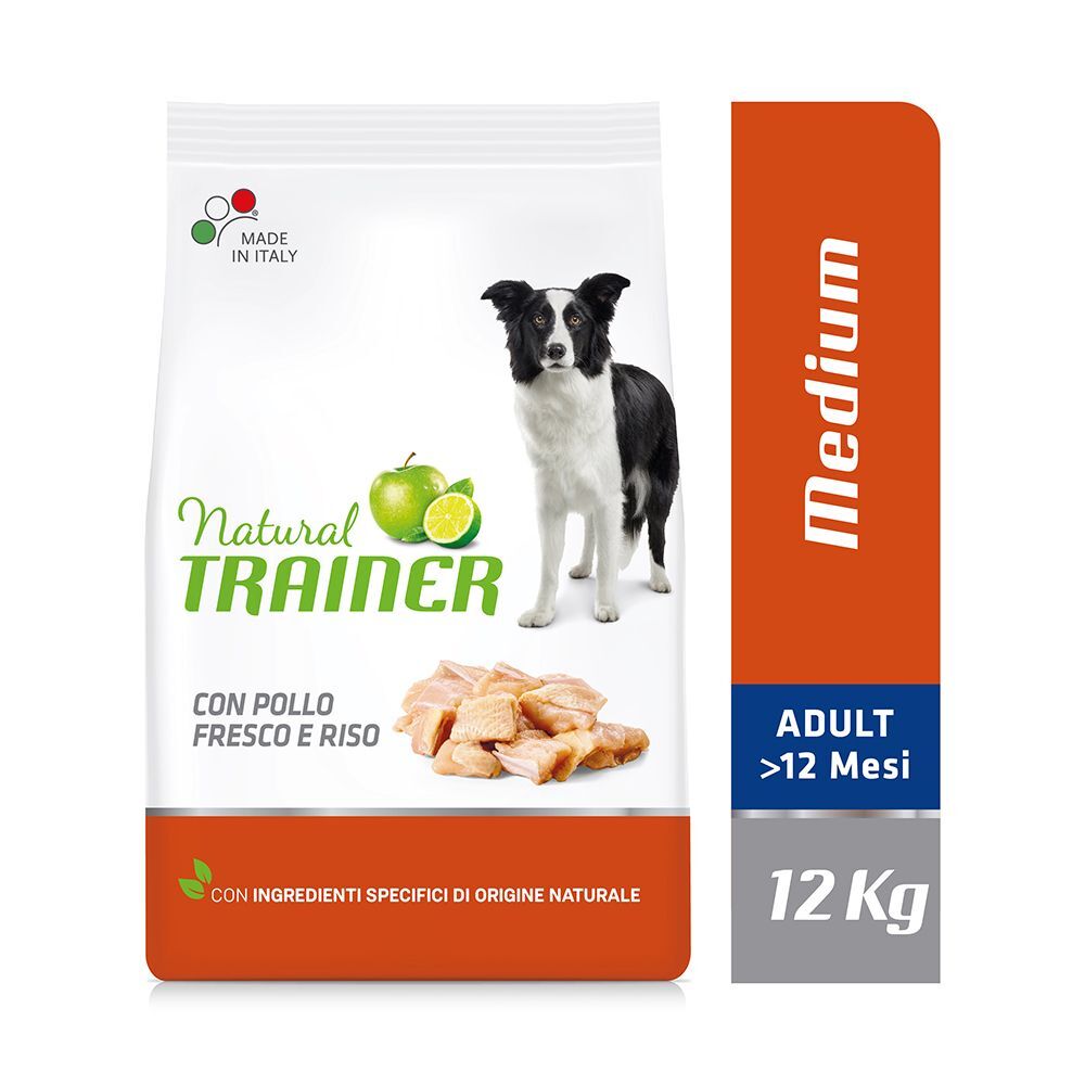Trainer Natural Dog 2x 12kg Medium Huhn, Reis, Aloe vera Trainer Natural Nova Foods Trockenfutter für Hunde