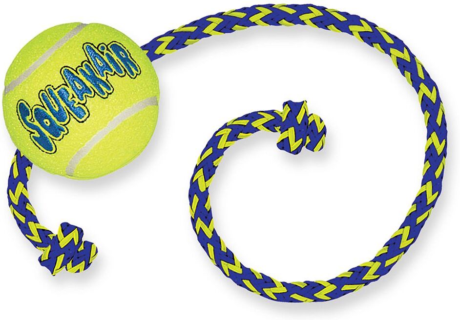 KONG SqueakAir Ball mit Seil M/L