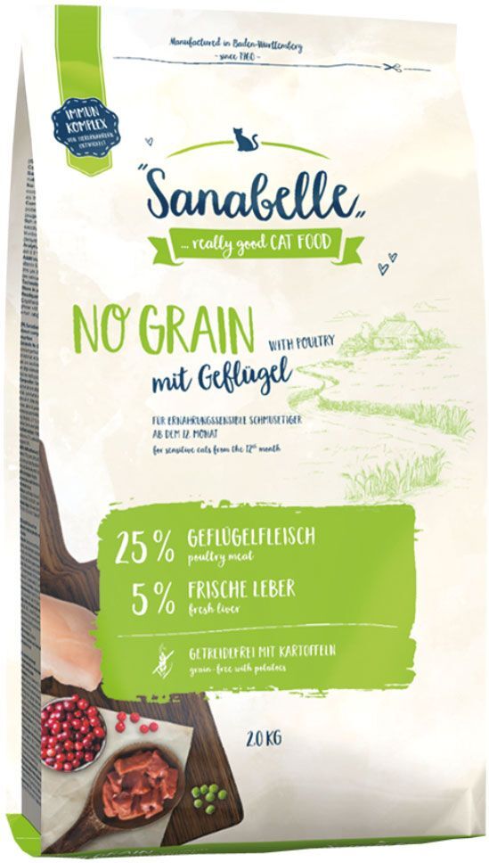 Sanabelle 2x 10kg No Grain Sanabelle Trockenfutter für Katzen