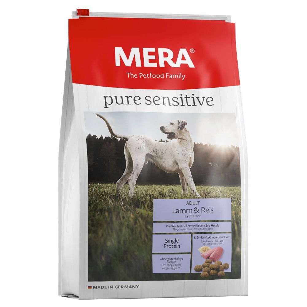 Meradog Pure Sensitive 12,5 kg pure sensitive Adult Lamm & Reis MERA Trockenfutter für Hunde