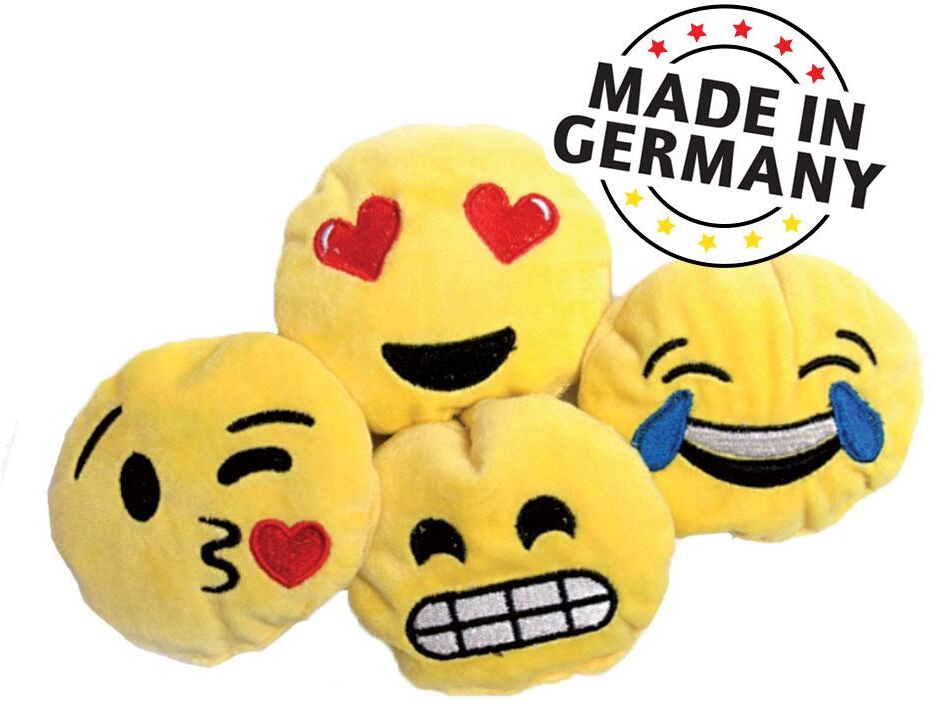 Aumüller 2 stück Emojis Baldrian-Katzenspielkissen Aumüller Katzenzubehör