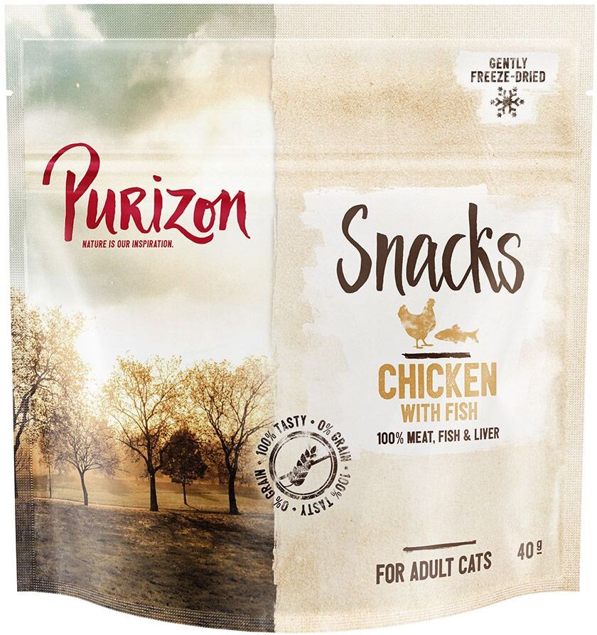 Purizon 40g Huhn mit Fisch Purizon getreidefreie Katzensnacks