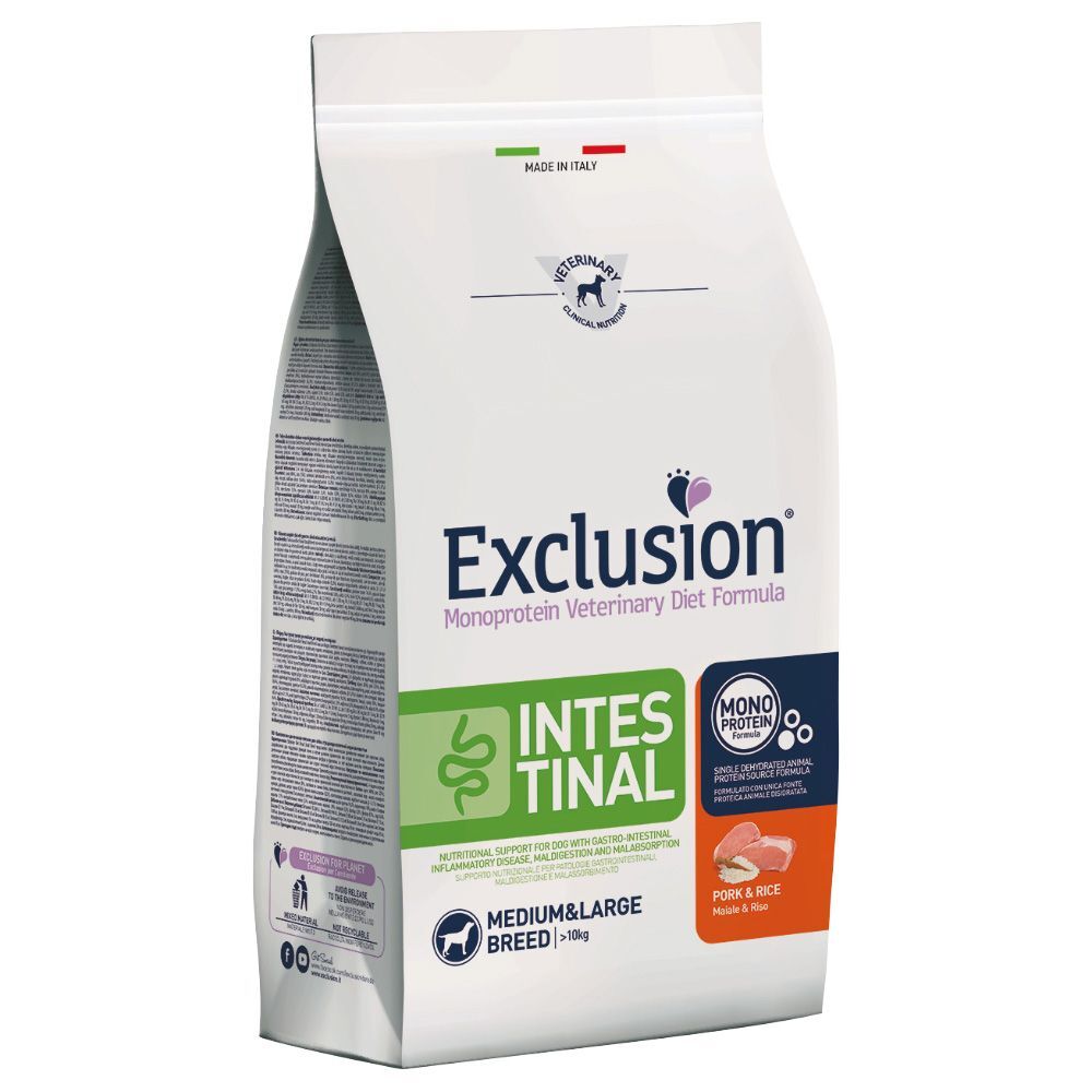 Exclusion Diet 2x 12kg Diet Intestinal Schwein & Reis Exclusion Hundefutter Trocken