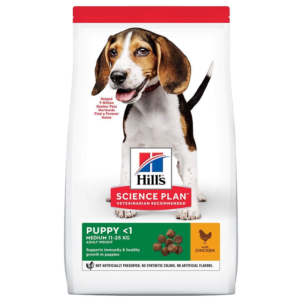 Hill's Science Plan 18kg Puppy <1 Medium mit Huhn Hill's Science Plan Trockenfutter für Hunde