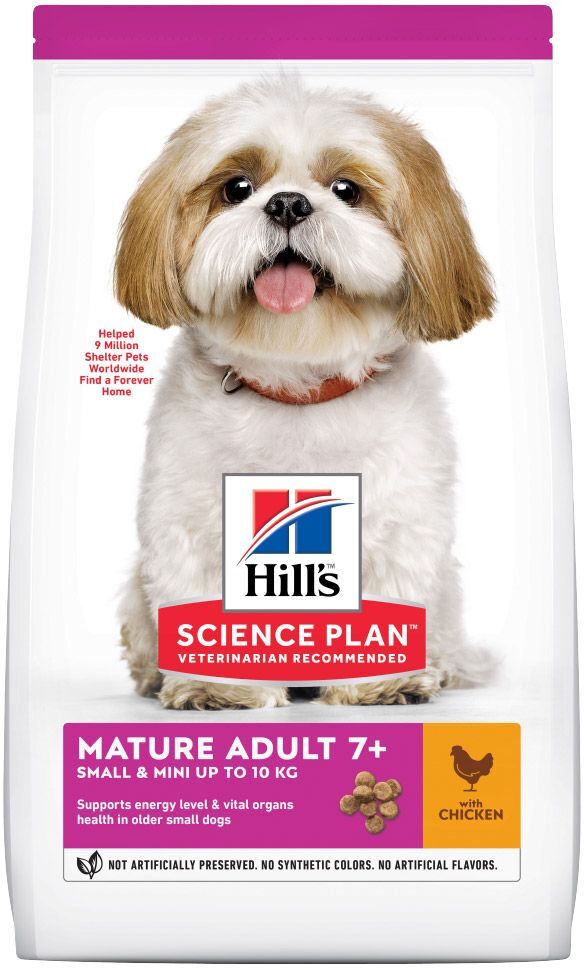 Hill's Science Plan 1,5kg Hill's Science Plan Mature Adult 7+ Small & Mini mit Huhn Hund Trockenfutter