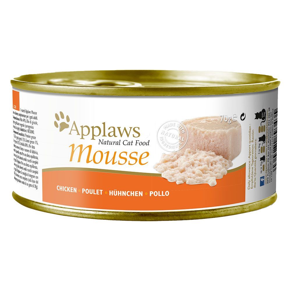 Applaws 6x 70g Lachs Mousse Applaws katzennassfutter