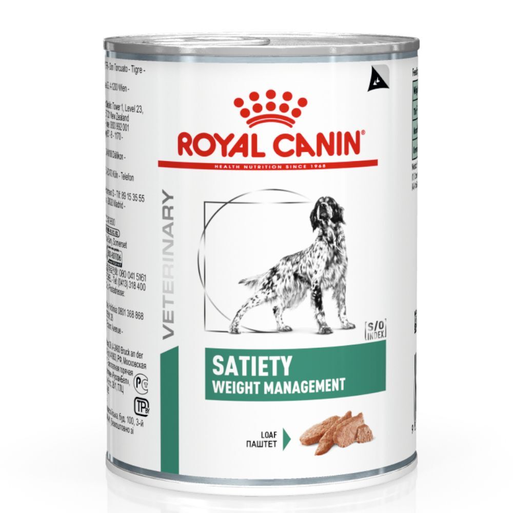 Royal Canin Veterinary Diet 12x410g Royal Canin Veterinary Diet Canine Satiety Weight Management Nassfutter Hund