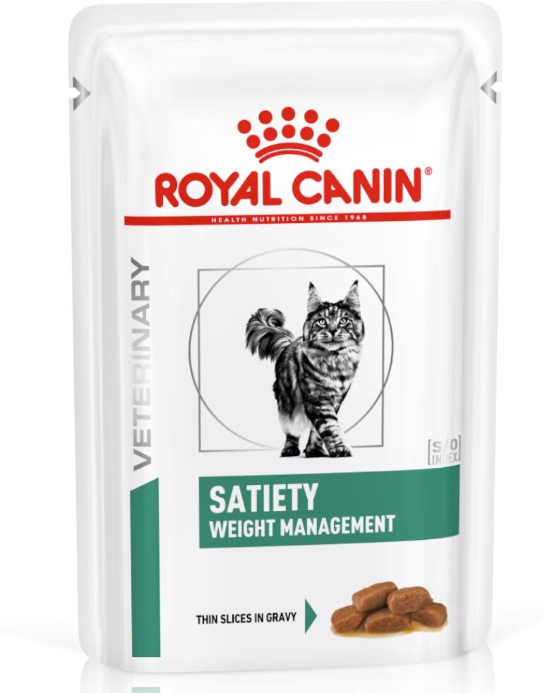 Royal Canin Veterinary Diet 12 x 85 g Royal Canin Veterinary Diet Feline Satiety Weight Management Katzennassfutter