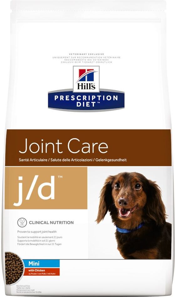 Hill's Prescription Diet 2x 2kg j/d Mini Joint Care mit Huhn Hill's Prescription Diet Trockenfutter für Hunde