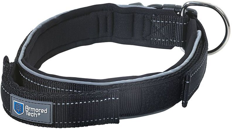 ArmoredTech Dog Control Halsband schwarz Gr M: Halsumfang 39-45cm, Breite 3,5cm für Hunde