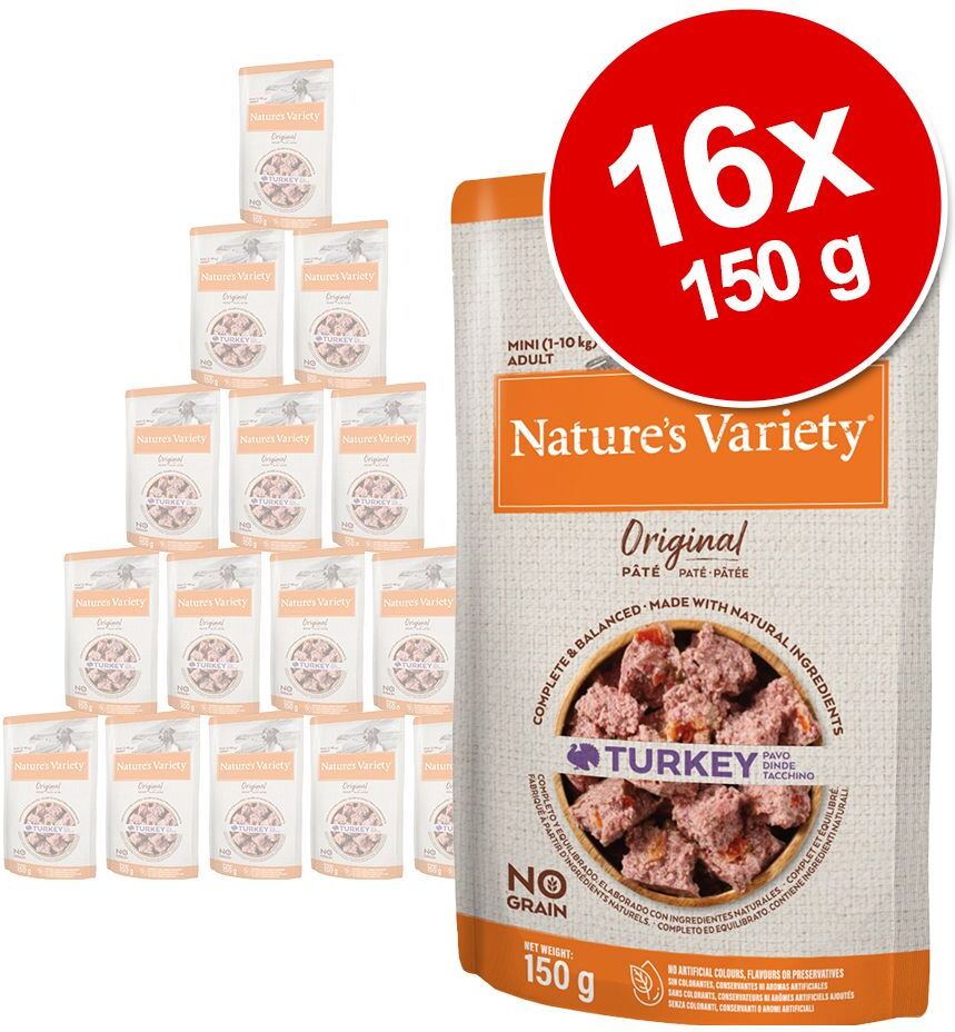 Nature’s Variety 16x 150g Original Paté No Grain Mini Huhn Nature's Variety Hundefutter Nass