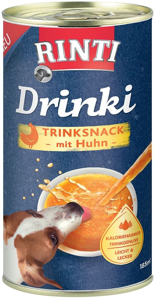 RINTI 6x 185ml Drinki mit Ente RINTI Trinksnack für Hunde