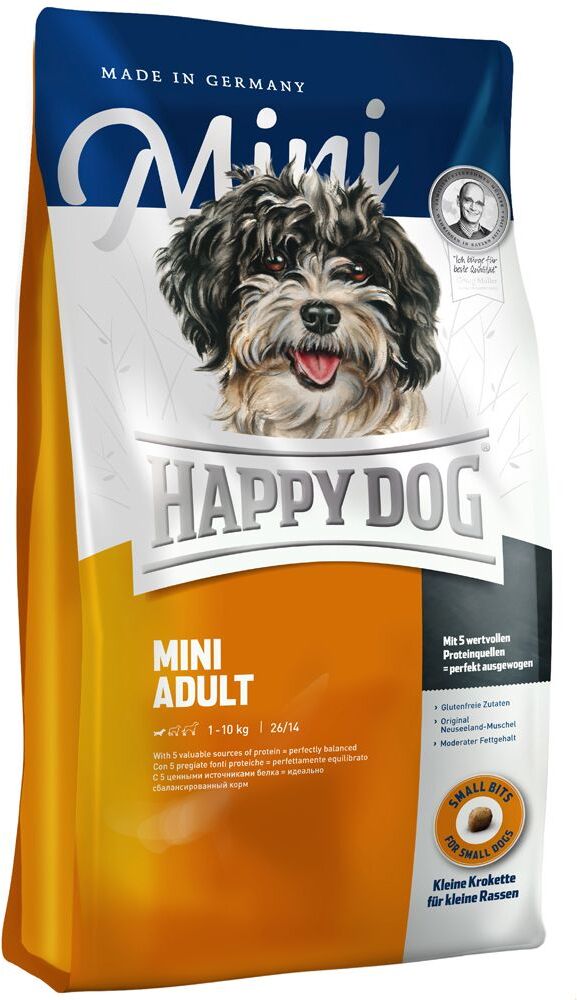 Happy Dog Supreme 2x 4kg Mini Adult Supreme Happy Dog Trockenfutter für Hunde