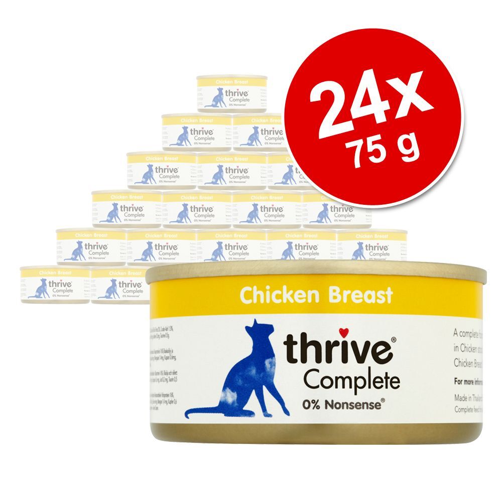 Thrive 24x 75g Complete Hüherbrust & Leber Thrive Nassfutter für Katzen