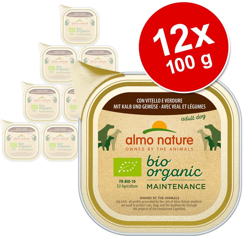 Almo Nature Daily Menu 12x 100g Bio Patémit Bio Huhn & Bio Gemüse Almo Nature Daily Menu Nassfutter für Hunde