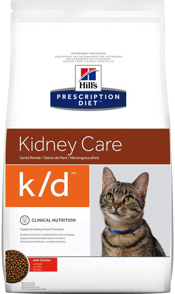 Hill's Prescription Diet 1,5kg k/d Kidney Care mit Huhn Hill's Prescription Diet Trockenfutter für Katzen