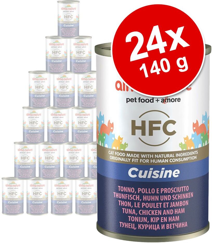 Almo Nature Classic 24x 140g HFC Natural Thunfisch mit Jungsardinen Almo Nature Nassfutter für Katzen