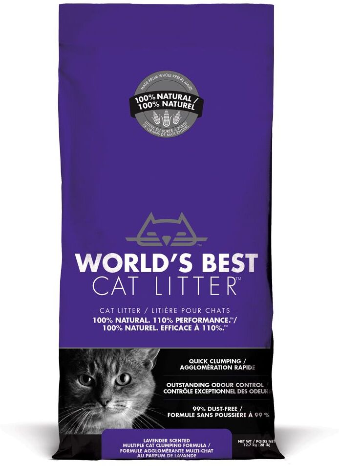 World's Best 12,7kg Cat Litter Lavender Scented World's Best Katzenstreu