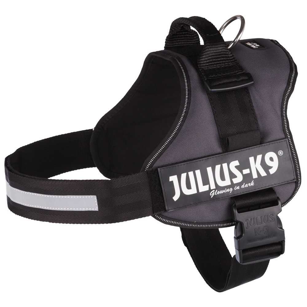 Julius-K9 Powergeschirr für Hunde anthrazit, Mini/M: 51-67cm