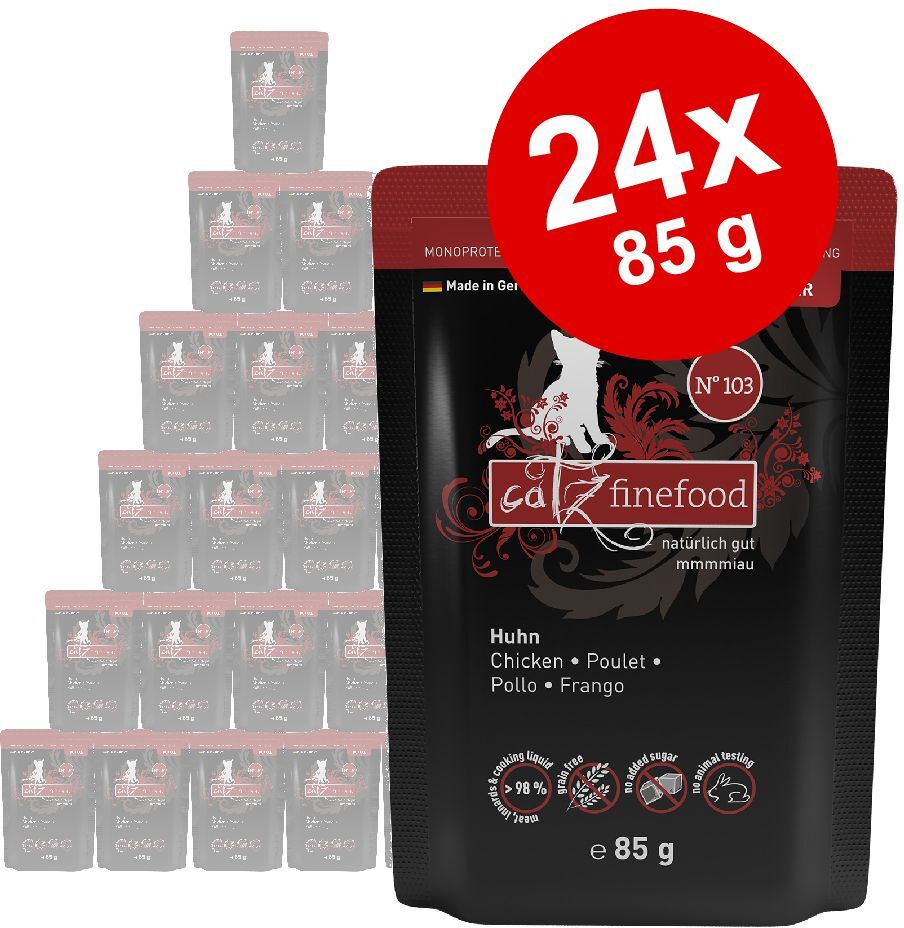 catz finefood 16x 85g Purrrr No. 103 Huhn catz finefood Nassfutter für Katzen