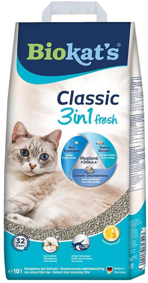 Biokat's 2 x 10 l Biokat's Classic Fresh 3in1 Cotton Blossom