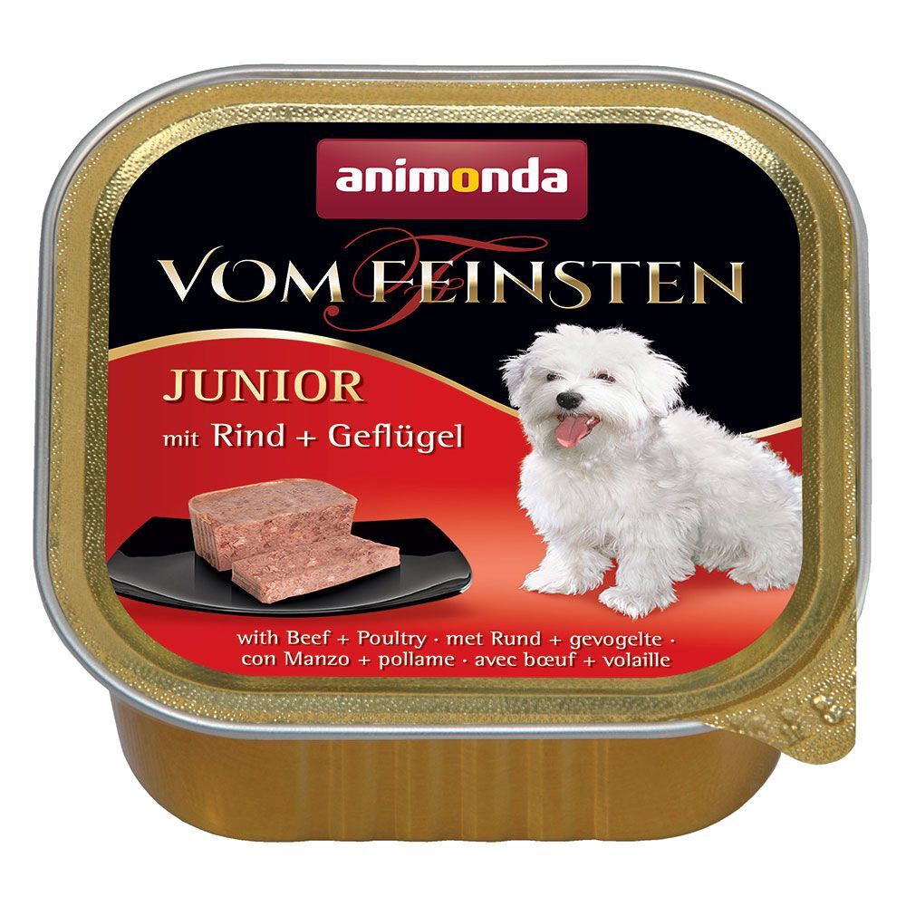 Animonda Vom Feinsten 6 x 150 g Animonda vom Feinsten Junior Rind & Geflügel Hundenassfutter