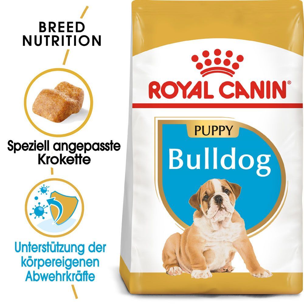 Royal Canin Breed 2x 12kg Bulldog Puppy Royal Canin Trockenfutter für Hunde