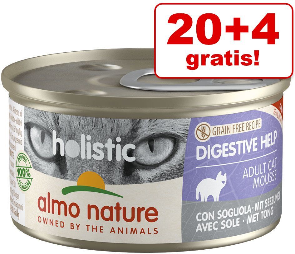 Almo Nature Holistic 24x 85g Holistic Specialised Nutrition Urinary Help mit weissem Fleisch Almo Nature Katzennassfutter - 20+4 gratis!